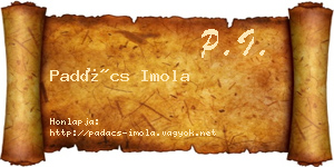 Padács Imola névjegykártya